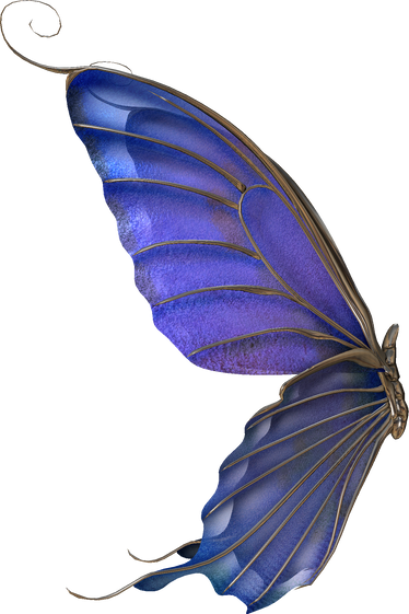 3D Blue Butterfly